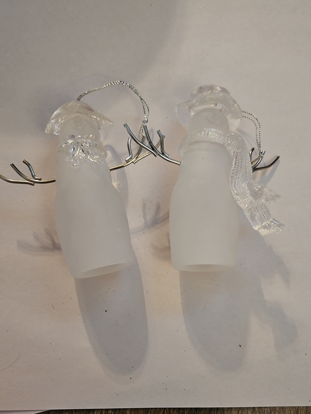Frosted Snow People Ornaments